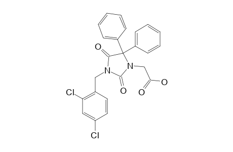 3-(2,4-DICHLOROPHENYL)-5,5-DIPHENYL-2,4-DIOXO-1-IMIDAZOLIDINE-ACETIC-ACID