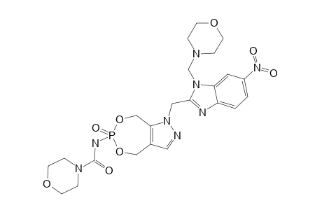 #9K;N-1-[(1-MORPHOLINOMETHYL)-6-NITRO-1H-BENZO-[D]-IMIDAZOL-2-YL]-6-OXIDO-4,8-DIHYDRO-1H-[1,3,2]-DIOXAPHOSPHENO-[5,6-C]-PYRAZOL-6-YL]-MORPHOLINE-4-CARBOXAMIDE