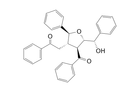 (+-)-2-{(2S,3S,4S,5S)-4-Benzoyl-5-[(S)-1-hydroxy-1-phenylmethyl]-2-phenyltetrahydro-3-furanyl}-1-phenyl-1-ethanone