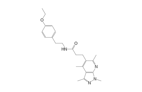 1H-pyrazolo[3,4-b]pyridine-5-propanamide, N-[2-(4-ethoxyphenyl)ethyl]-1,3,4,6-tetramethyl-