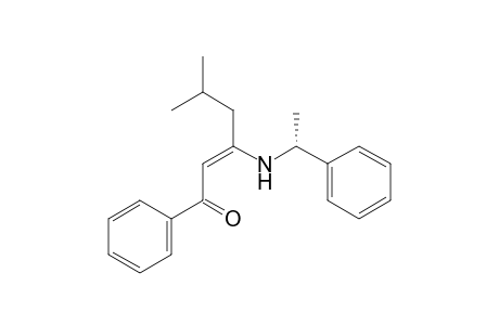 (Z)-5-methyl-1-phenyl-3-[[(1R)-1-phenylethyl]amino]-2-hexen-1-one
