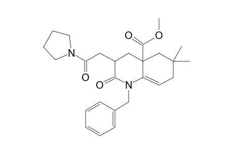 Methyl (3S,4ar)-1-benzyl-6,6-dimethyl-2-oxo-3-[2-oxo-2-(pyrrolidin-1-yl)ethyl]-1,3,4,5,6,7-hexahydroquinoline-4A(2H)-carboxylate