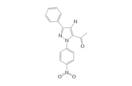 1-[4-AMINO-1-(4-NITROPHENYL)-3-PHENYL-1H-PYRAZOLE-5-YL]-ETHANONE