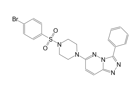 [1,2,4]triazolo[4,3-b]pyridazine, 6-[4-[(4-bromophenyl)sulfonyl]-1-piperazinyl]-3-phenyl-