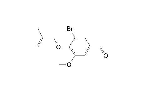 Benzaldehyde, 3-bromo-5-methoxy-4-(2-methyl-2-propenyloxy)-