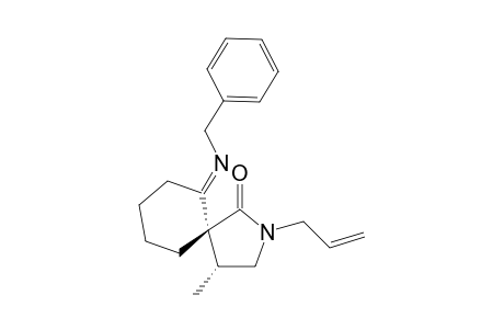 2-Allyl-4-methyl-6-(Benzylimino)-2-azaspiro[4.5]decan-1-one