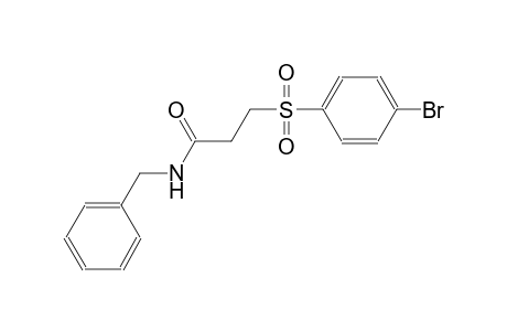 propanamide, 3-[(4-bromophenyl)sulfonyl]-N-(phenylmethyl)-