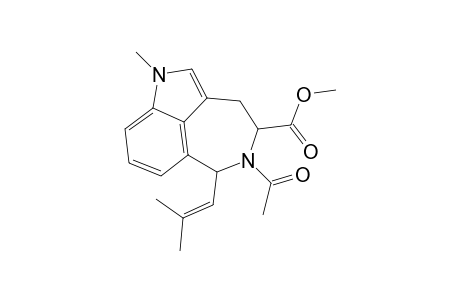 Methyl 5-acetyl-1-methyl-6-(2-methyl-1-propenyl)-3,4,5,6-tetrahydro-1H-azepino[5,4,3-cd]indole-4-carboxylate