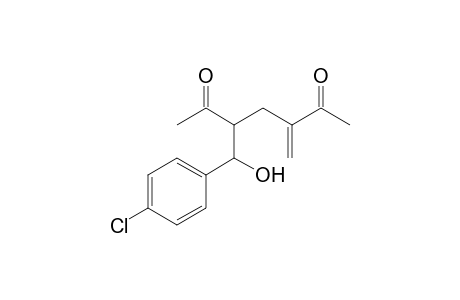 syn-3-(.alpha.-Hydroxy-p-chlorobenzyl)-5-methyleneheptan-2,6-dione
