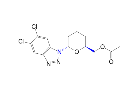 trans-6-(5,6-dichloro-1H-benzotriazol-1-yl)tetrahydro-2H-pyran-2-methanol, acetate (ester)