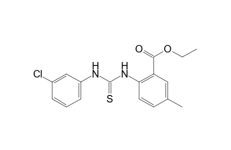 6-[3-(m-chlorophenyl)-2-thioureido]-m-toluic acid, ethyl ester