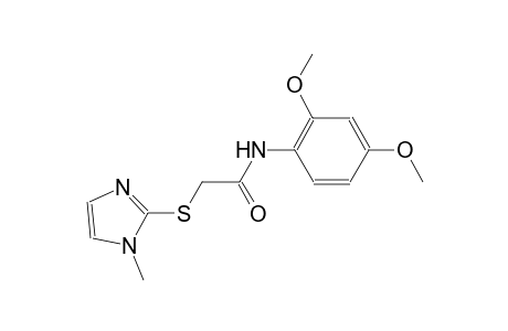 N-(2,4-dimethoxyphenyl)-2-[(1-methyl-1H-imidazol-2-yl)sulfanyl]acetamide