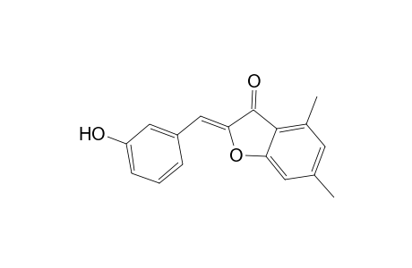 (2E)-2-(3-Hydroxybenzylidene)-4,6-dimethyl-1-benzofuran-3(2H)-one