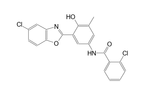 benzamide, 2-chloro-N-[3-(5-chloro-2-benzoxazolyl)-4-hydroxy-5-methylphenyl]-