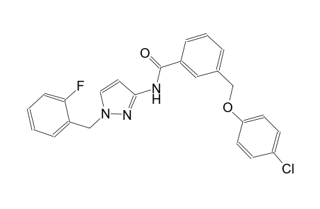 3-[(4-chlorophenoxy)methyl]-N-[1-(2-fluorobenzyl)-1H-pyrazol-3-yl]benzamide