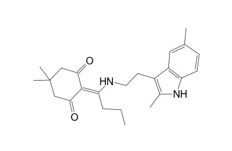 2-[1-[2-(2,5-dimethyl-1H-indol-3-yl)ethylamino]butylidene]-5,5-dimethyl-cyclohexane-1,3-dione