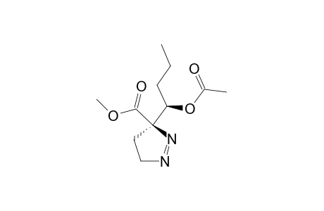 SYN-3-CARBOMETHOXY-3-(1'-ACETOXYBUTYL)-1-PYRAZOLINE;MAJOR_STEREOMER