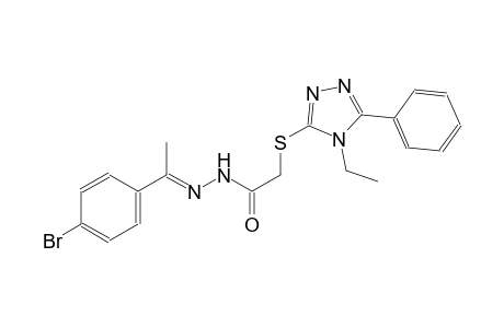 acetic acid, [(4-ethyl-5-phenyl-4H-1,2,4-triazol-3-yl)thio]-, 2-[(E)-1-(4-bromophenyl)ethylidene]hydrazide