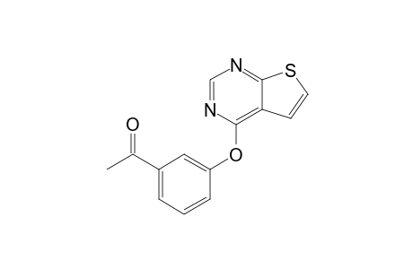 1-[3-(Thieno[2,3-d]pyrimidin-4-yloxy)phenyl]ethanone