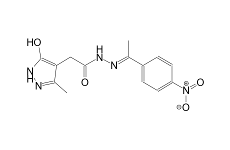 1H-pyrazole-4-acetic acid, 5-hydroxy-3-methyl-, 2-[(E)-1-(4-nitrophenyl)ethylidene]hydrazide