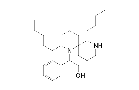 7-Butyl-1-[(1'-phenyl-2'-hydroxy)ethyl]-2-pentyl-1,8-diazaspiro[5.5]undecane