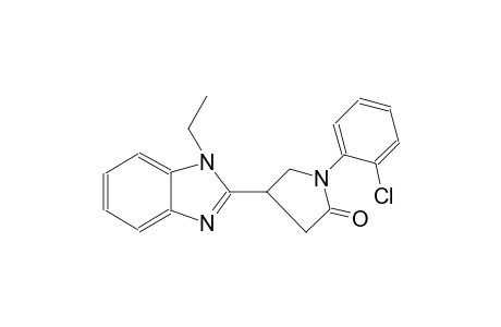 2-pyrrolidinone, 1-(2-chlorophenyl)-4-(1-ethyl-1H-benzimidazol-2-yl)-