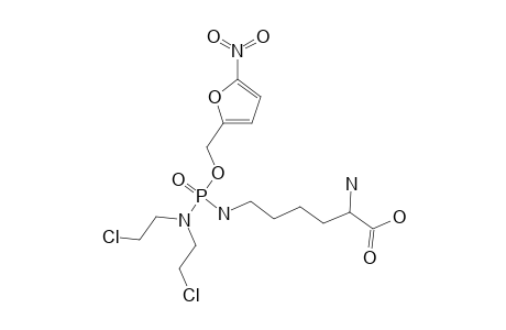 (5-NITRO-2-FURYL)-METHYL-N(EPSILON)-(LYSYL)-N,N-BIS-(2-CHLOROETHYL)-PHOSPHORODIAMIDATE