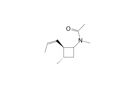 syn and anti-N-acetyl-N-methyl-3(s)-methyl2(R)-trans-propenylcyclobutylamine