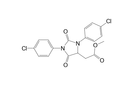 Methyl 2-(1,3-bis(4-chlorophenyl)-2,5-dioxoimidazolidin-4-yl)acetate