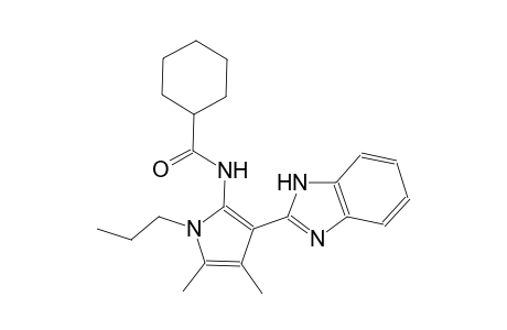 cyclohexanecarboxamide, N-[3-(1H-benzimidazol-2-yl)-4,5-dimethyl-1-propyl-1H-pyrrol-2-yl]-
