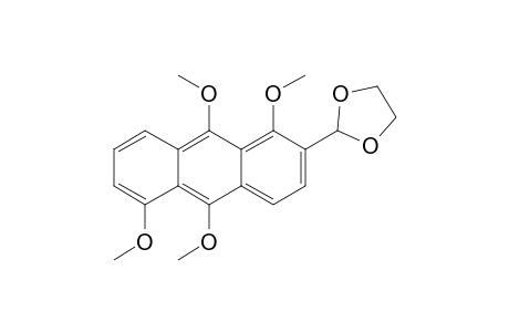 2-([1,3]-Dioxolan-2'-yl)-1,5,9,10-tetramethoxyanthracene