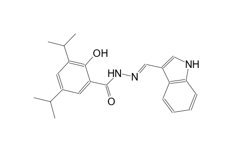 2-hydroxy-N'-[(E)-1H-indol-3-ylmethylidene]-3,5-diisopropylbenzohydrazide