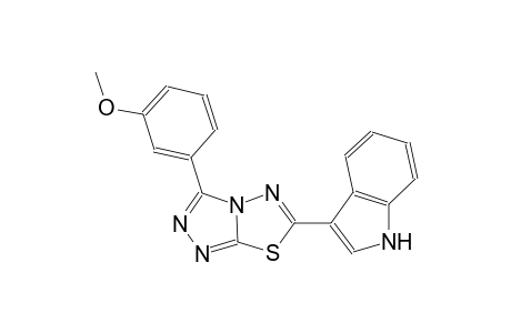 1H-indole, 3-[3-(3-methoxyphenyl)[1,2,4]triazolo[3,4-b][1,3,4]thiadiazol-6-yl]-