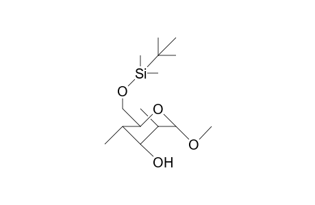 Methyl 2,4-dideoxy-2,4-di-C-methyl-6-O-(dimethyl-tert-butylsilyl)-A-D-altropyranoside