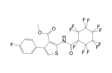methyl 4-(4-fluorophenyl)-2-{[(1,2,2,3,3,4,4,5,5,6,6-undecafluorocyclohexyl)carbonyl]amino}-3-thiophenecarboxylate