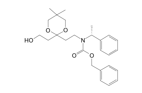 (phenylmethyl) N-[2-[2-(2-hydroxyethyl)-5,5-dimethyl-1,3-dioxan-2-yl]ethyl]-N-[(1R)-1-phenylethyl]carbamate