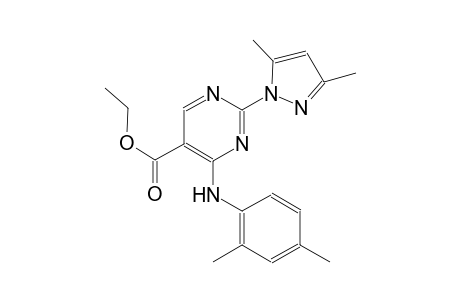 ethyl 4-(2,4-dimethylanilino)-2-(3,5-dimethyl-1H-pyrazol-1-yl)-5-pyrimidinecarboxylate