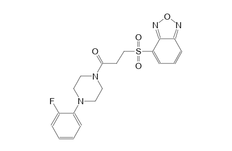 2,1,3-benzoxadiazole, 4-[[3-[4-(2-fluorophenyl)-1-piperazinyl]-3-oxopropyl]sulfonyl]-