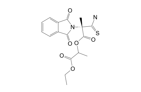 2S-(S-LACTATE)-(1-ETHOXYCARBONYLETHYL)-2-PHTHALIMIDO-2-THIOCARBAMOYLPROPANOATE