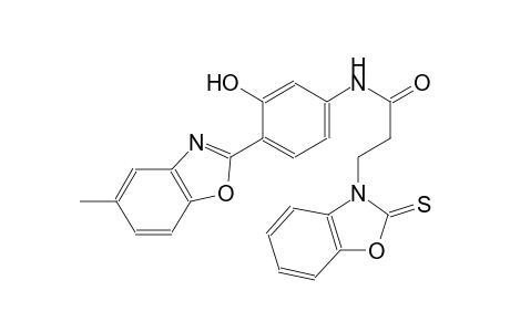 3-benzoxazolepropanamide, 2,3-dihydro-N-[3-hydroxy-4-(5-methyl-2-benzoxazolyl)phenyl]-2-thioxo-