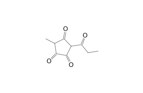 1,2,4-Cyclopentanetrione, 3-methyl-5-(1-oxopropyl)-