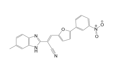(2E)-2-(6-methyl-1H-benzimidazol-2-yl)-3-[5-(3-nitrophenyl)-2-furyl]-2-propenenitrile