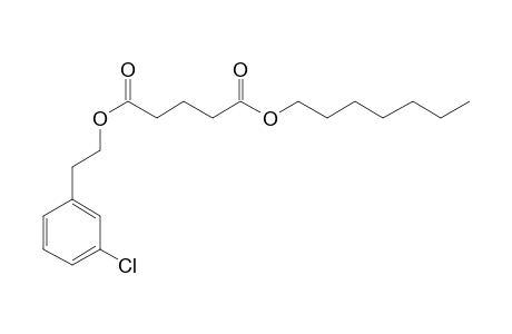 Glutaric acid, 2-(3-chlorophenyl)ethyl heptyl ester