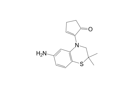 6-Amino-2,2-dimethyl-4-(1-oxo-2-cyclopenten-2-yl)-3,4-dihydro-2H-1,4-benzothiazine