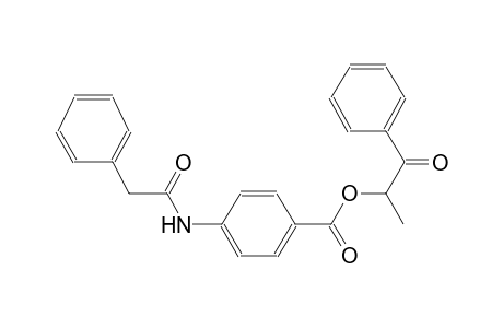 benzoic acid, 4-[(phenylacetyl)amino]-, 1-methyl-2-oxo-2-phenylethyl ester