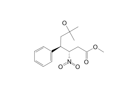 METHYL-REL-(3S,4R)-6-HYDROXY-6-METHYL-3-NITRO-4-PHENYLHEPTANOATE