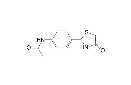 N-[4-(4-oxo-1,3-thiazolidin-2-yl)phenyl]acetamide