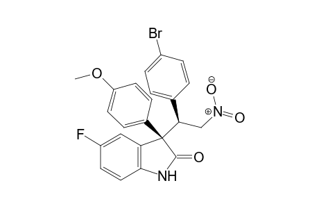(R)-3-((R)-1-(4-bromophenyl)-2-nitroethyl)-5-fluoro-3-(4-methoxyphenyl)indolin-2-one