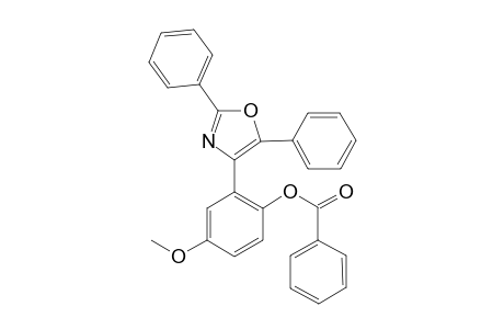 2-(2,5-Diphenyloxazol-4-yl)-4-methoxyphenyl benzoate