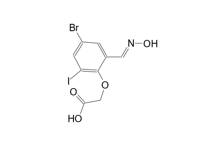 {4-bromo-2-[(E)-(hydroxyimino)methyl]-6-iodophenoxy}acetic acid